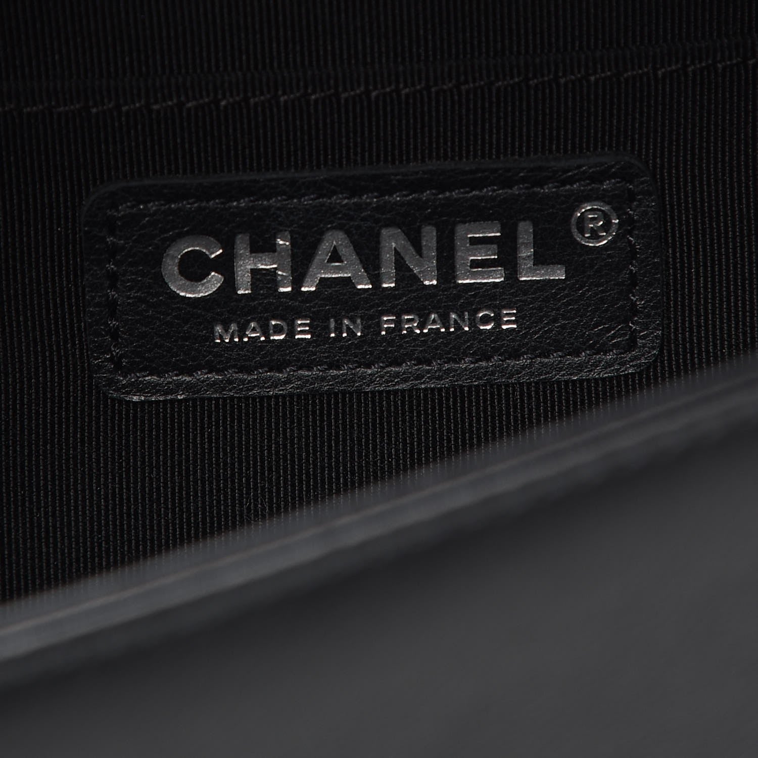 Chanel Calfskin Chevron Quilted Medium Boy Flap Black 6 of 8