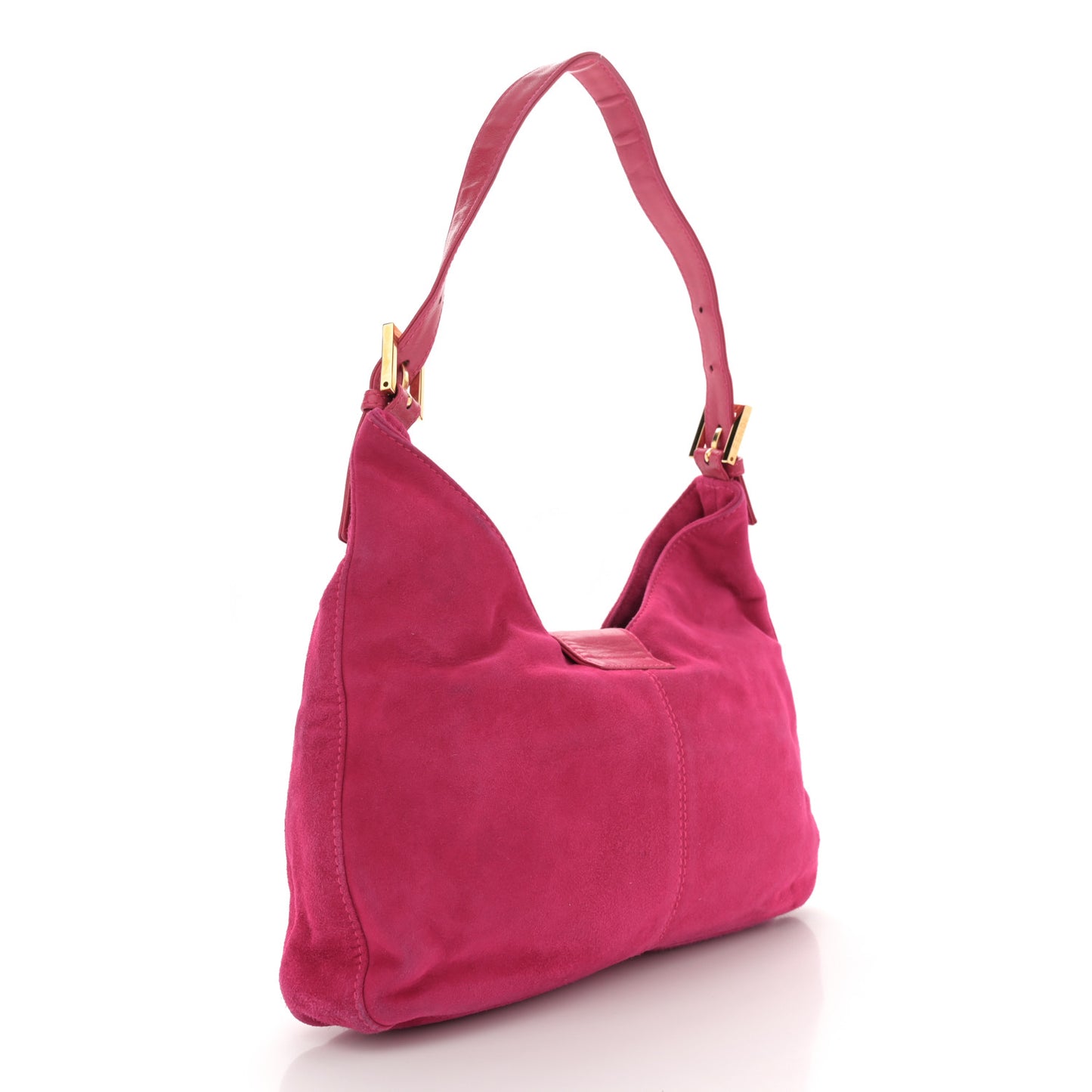 Suede Shoulder Bag Fuchsia