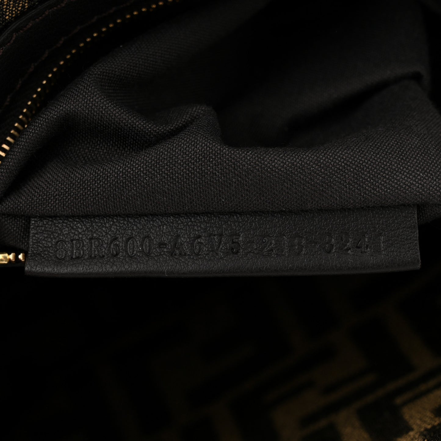 Fabric Jacquard FF 1974 Medium Baguette Tobacco Moro Black