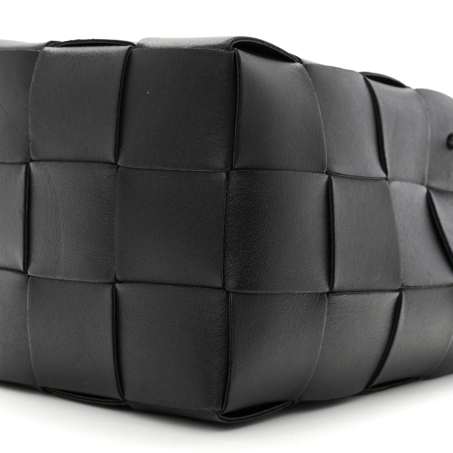 Bottega Veneta Nappa Maxi Intrecciato Small Cassette Bucket Bag Black 9 of 9