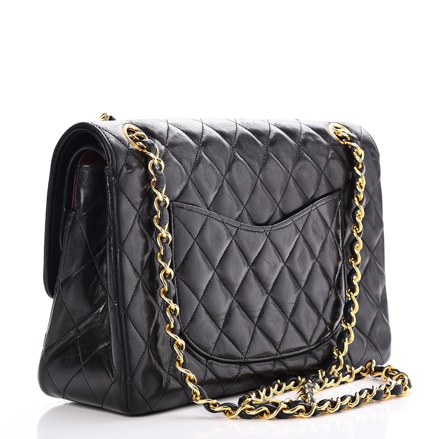 Chanel Lambskin Quilted Medium Double Flap Black 3 of 10