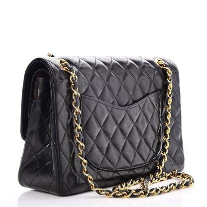 Chanel Lambskin Quilted Medium Double Flap Black 3 of 10