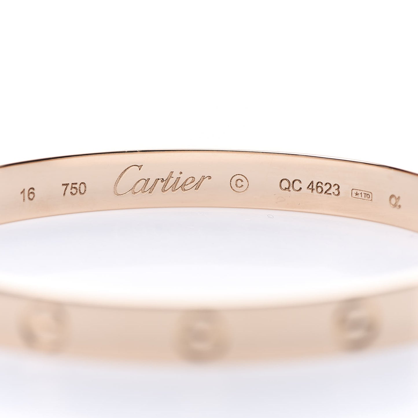 18K Pink Gold LOVE Bracelet 16