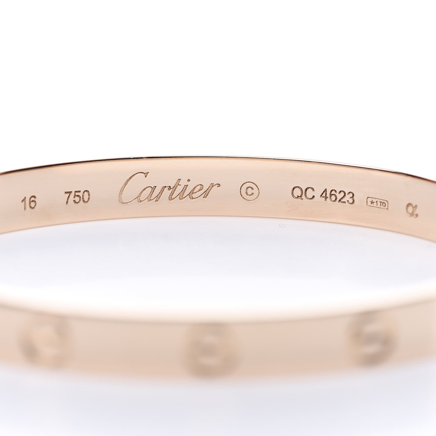 Cartier 18K Pink Gold LOVE Bracelet 16 4 of 5