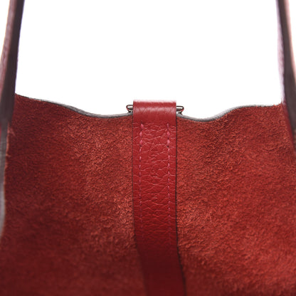Hermes Taurillon Clemence Picotin Lock 18 PM Rouge Casaque 7 of 10