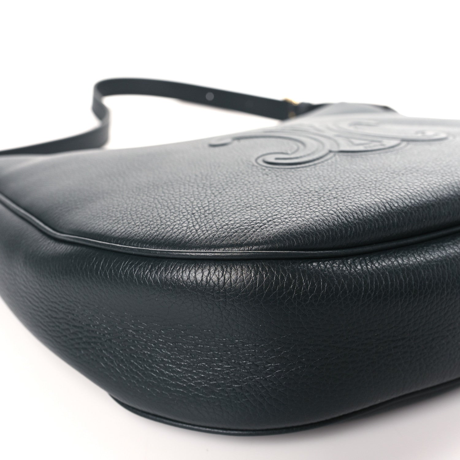 Celine Calfskin Triomphe Heloise Shoulder Bag Slate Grey 7 of 8