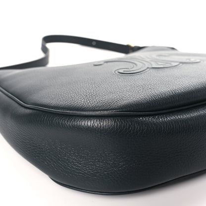 Celine Calfskin Triomphe Heloise Shoulder Bag Slate Grey 7 of 8