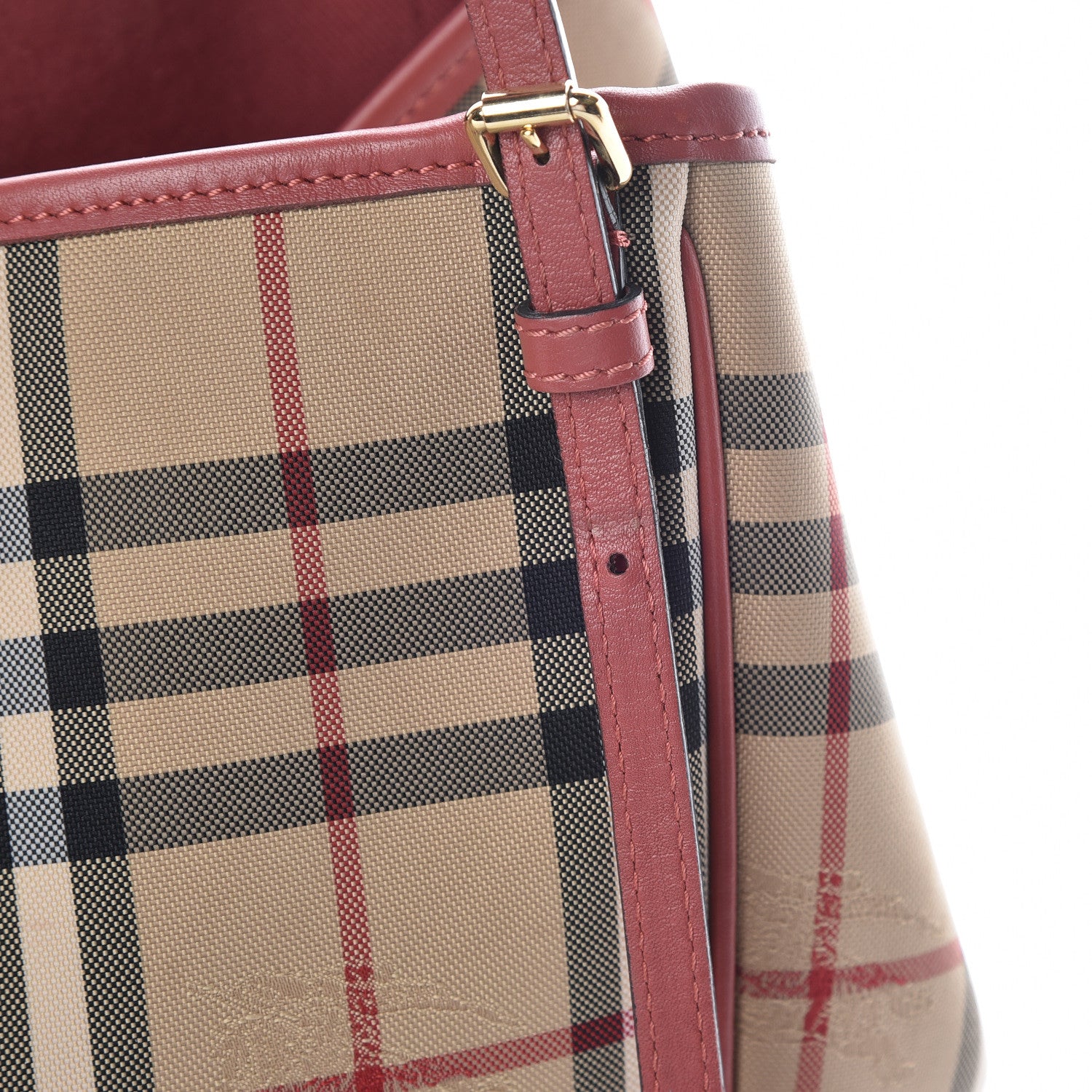 Burberry Horseferry Check Small Canterbury Tote Antique Rose 19 of 28