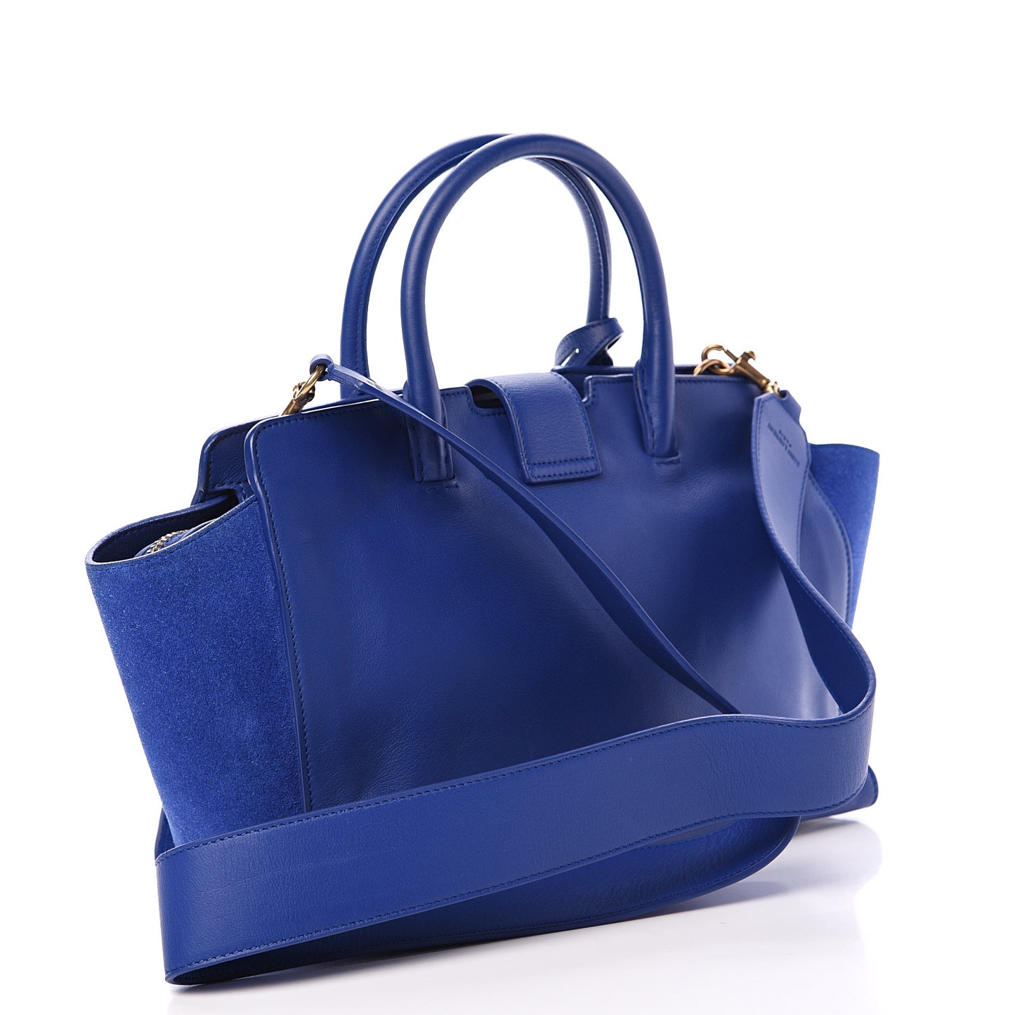 Calfskin Suede Baby Monogram Downtown Cabas Ultramarine