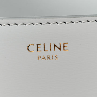 Celine Shiny Calfskin Triomphe Shoulder Bag Soft Blue 6 of 11