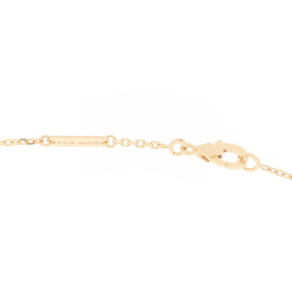 Van Cleef & Arpels 18K Yellow Gold Mother of Pearl Vintage Alhambra Pendant Necklace 4 of 6