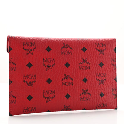 MCM Visetos Envelope Clutch Red 3 of 6