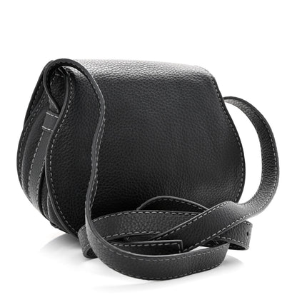 Chloe Calfskin Mini Marcie Round Crossbody Bag Black 3 of 10
