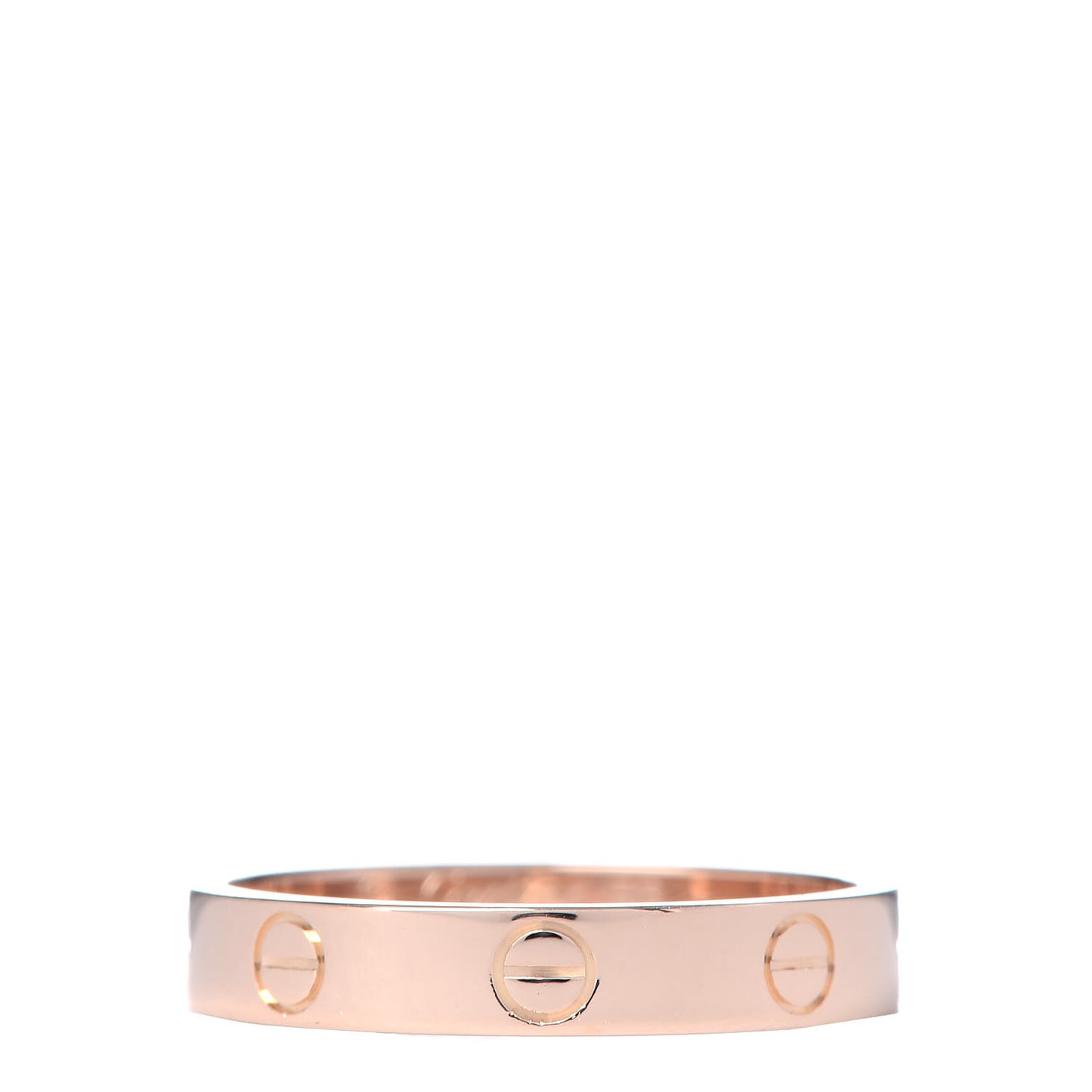 18K Pink Gold 3.5mm LOVE Wedding Band Ring 56 7.5