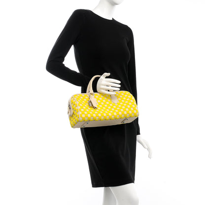 Louis Vuitton Damier Cubic Speedy East West Yellow 2 of 7
