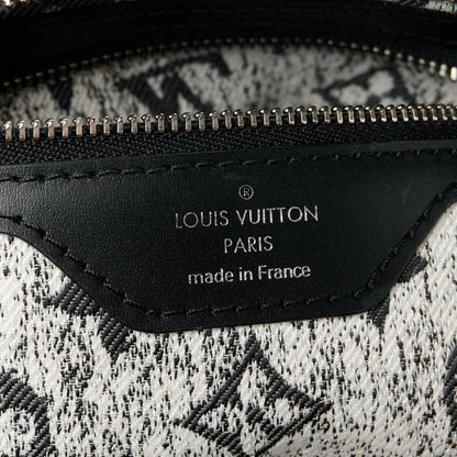 Louis Vuitton Denim Monogram Jacquard Speedy Bandouliere 25 Black 7 of 11