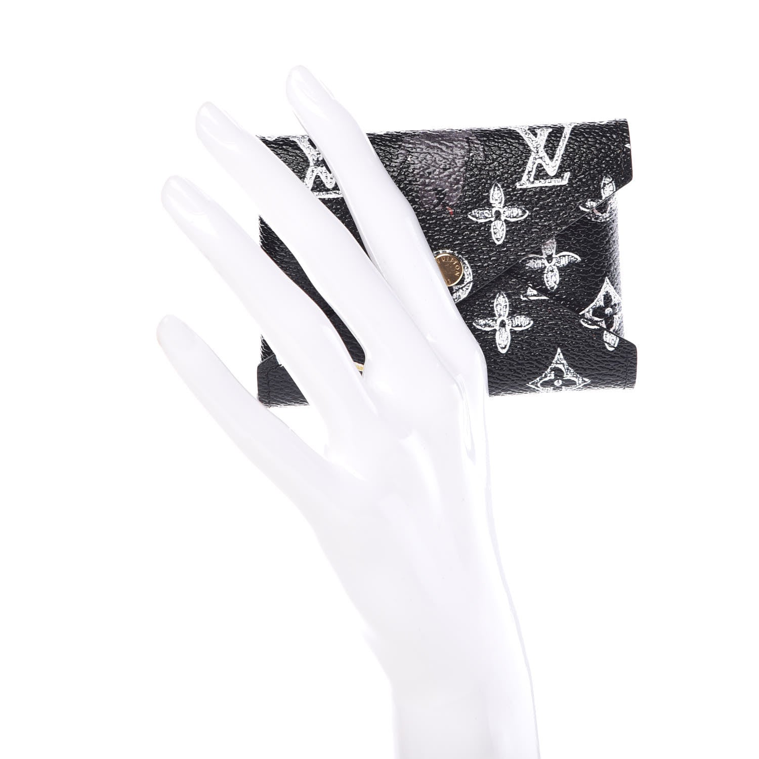 Louis Vuitton Catogram Small Kirigami Pochette Insert Black White 2 of 6