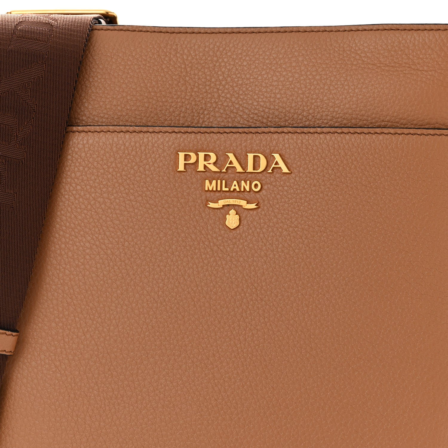 Prada Vitello Phenix Metal Hobo Caramel 8 of 11
