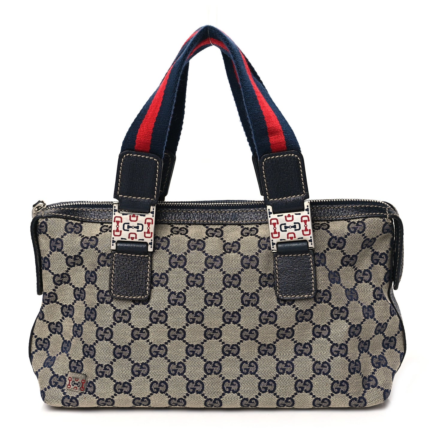 GG Monogram Web Pop Tote Navy