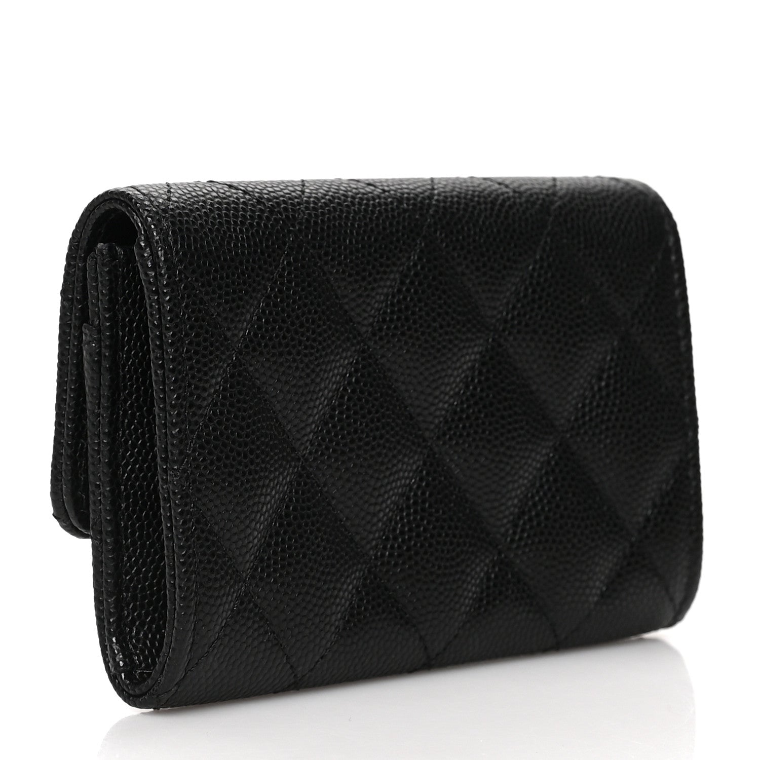 Chanel Caviar Quilted CC Flap Card Holder Black 3 of 8