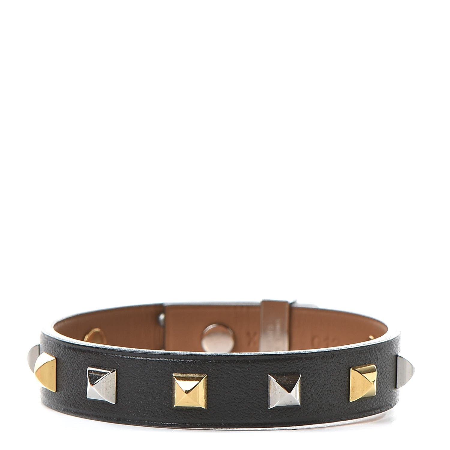 Hermes Swift Mini Dog Square Studded Bracelet T3 Black 3 of 7