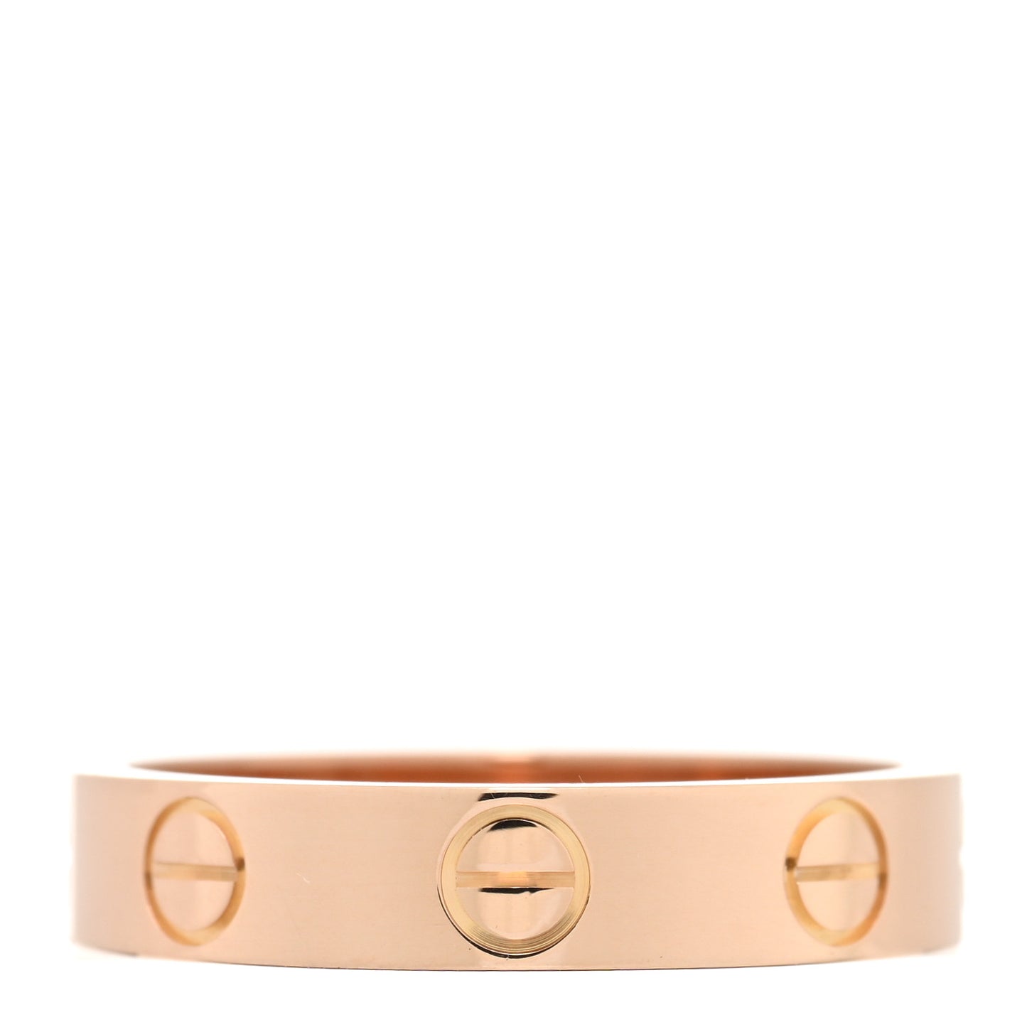 18K Pink Gold 3.5mm LOVE Wedding Band Ring 49 5