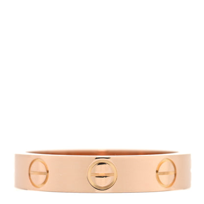 Cartier 18K Pink Gold 3.5mm LOVE Wedding Band Ring 49 5 3 of 4