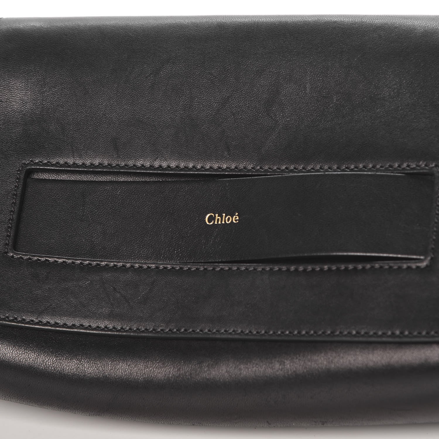 Chloe Lambskin Medium Elle Chain Clutch Black 12 of 13