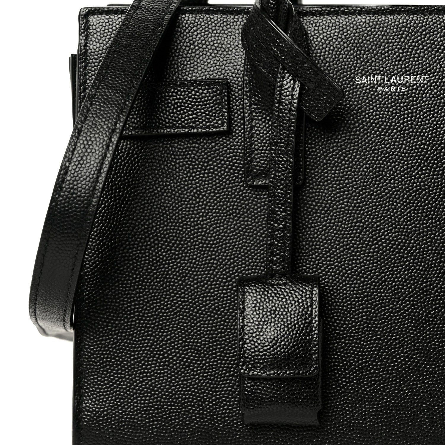 Saint Laurent Grain de Poudre Nano Sac De Jour Black 9 of 11