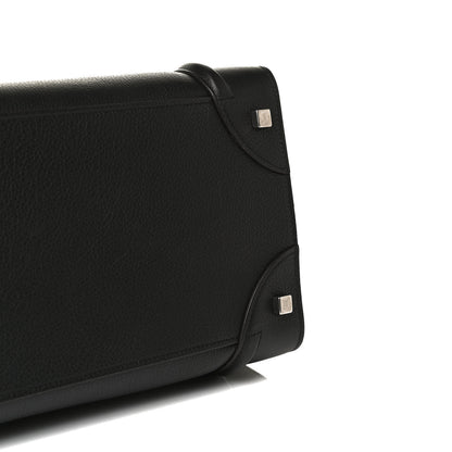 Celine Drummed Calfskin Mini Luggage Black 15 of 17