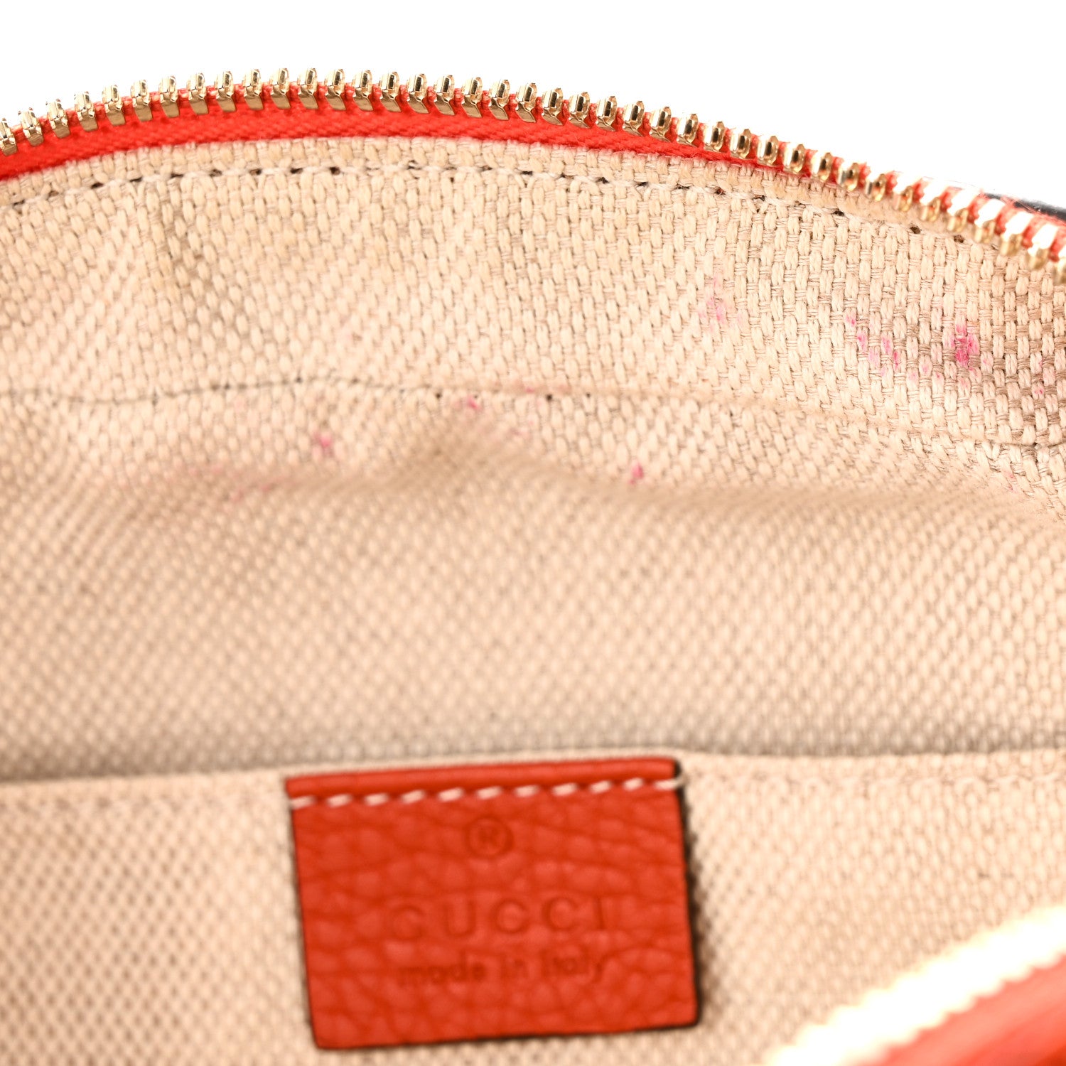 Gucci Pebbled Calfskin Small Soho Disco Bag Sun Orange 11 of 11