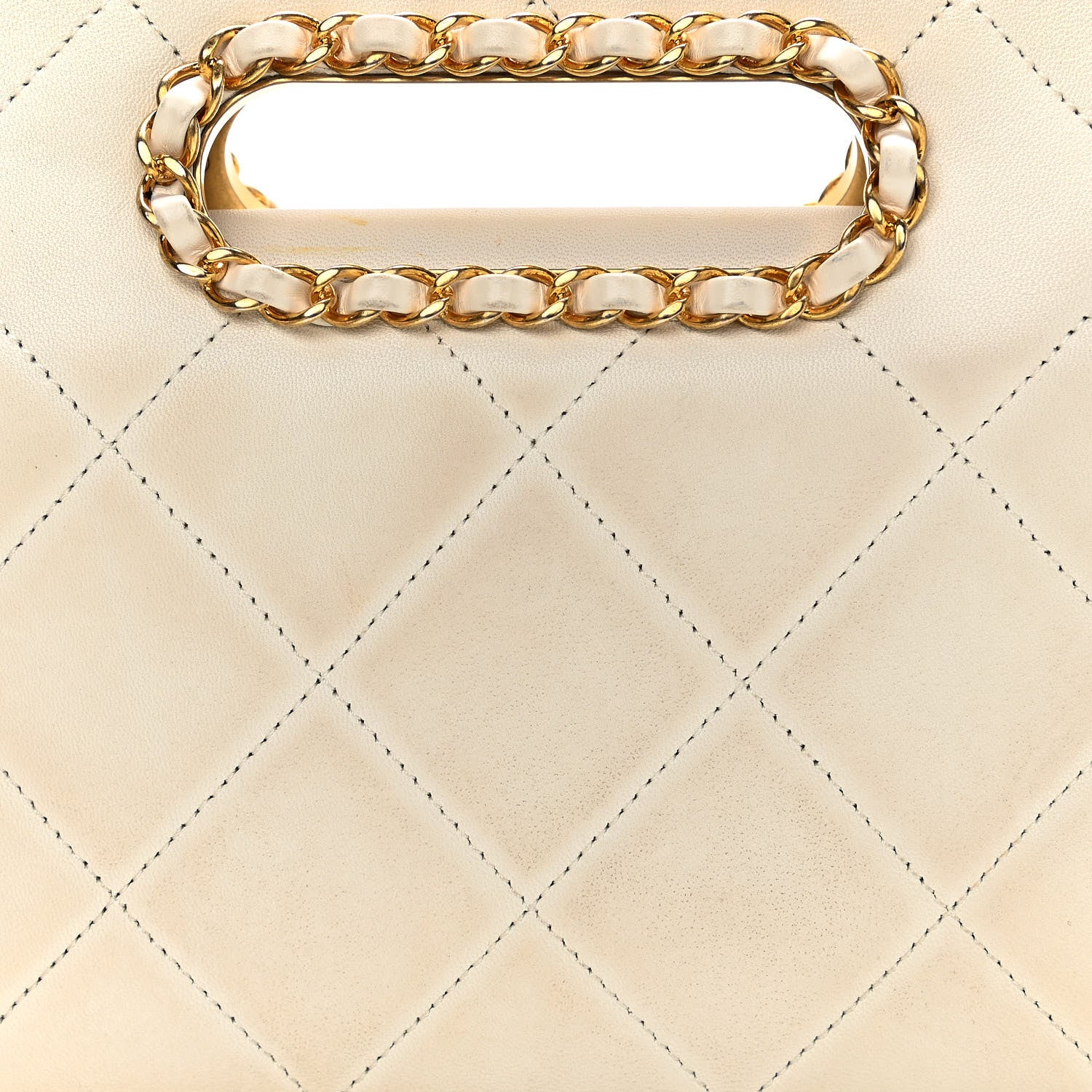 Chanel Lambskin A Real Catch Flap Bag White 12 of 15