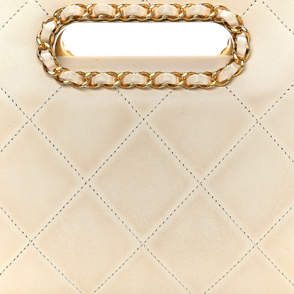 Chanel Lambskin A Real Catch Flap Bag White 12 of 15