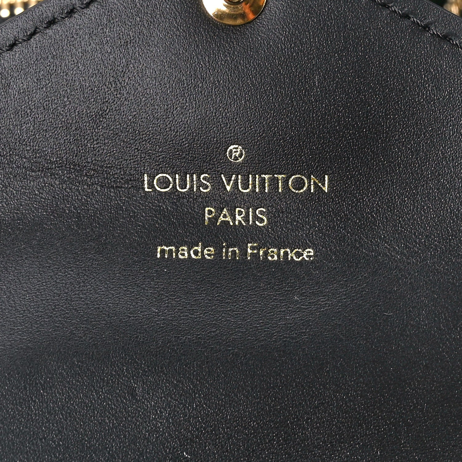 Louis Vuitton Calfskin Monogram Embossed Utility Crossbody Black 8 of 11