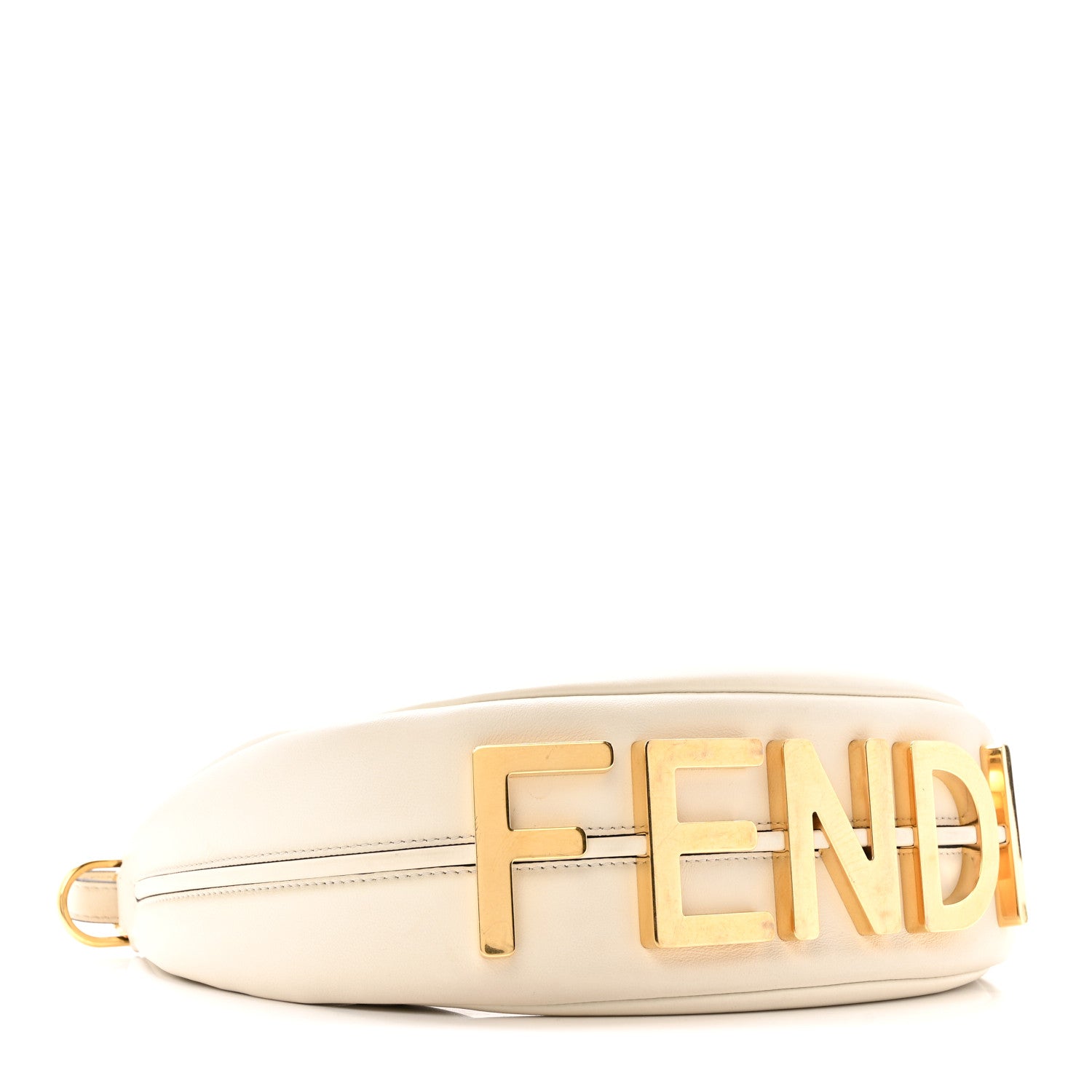 Fendi Vitello Grace Matte Small Fendigraphy Hobo Bag White Ice 4 of 12