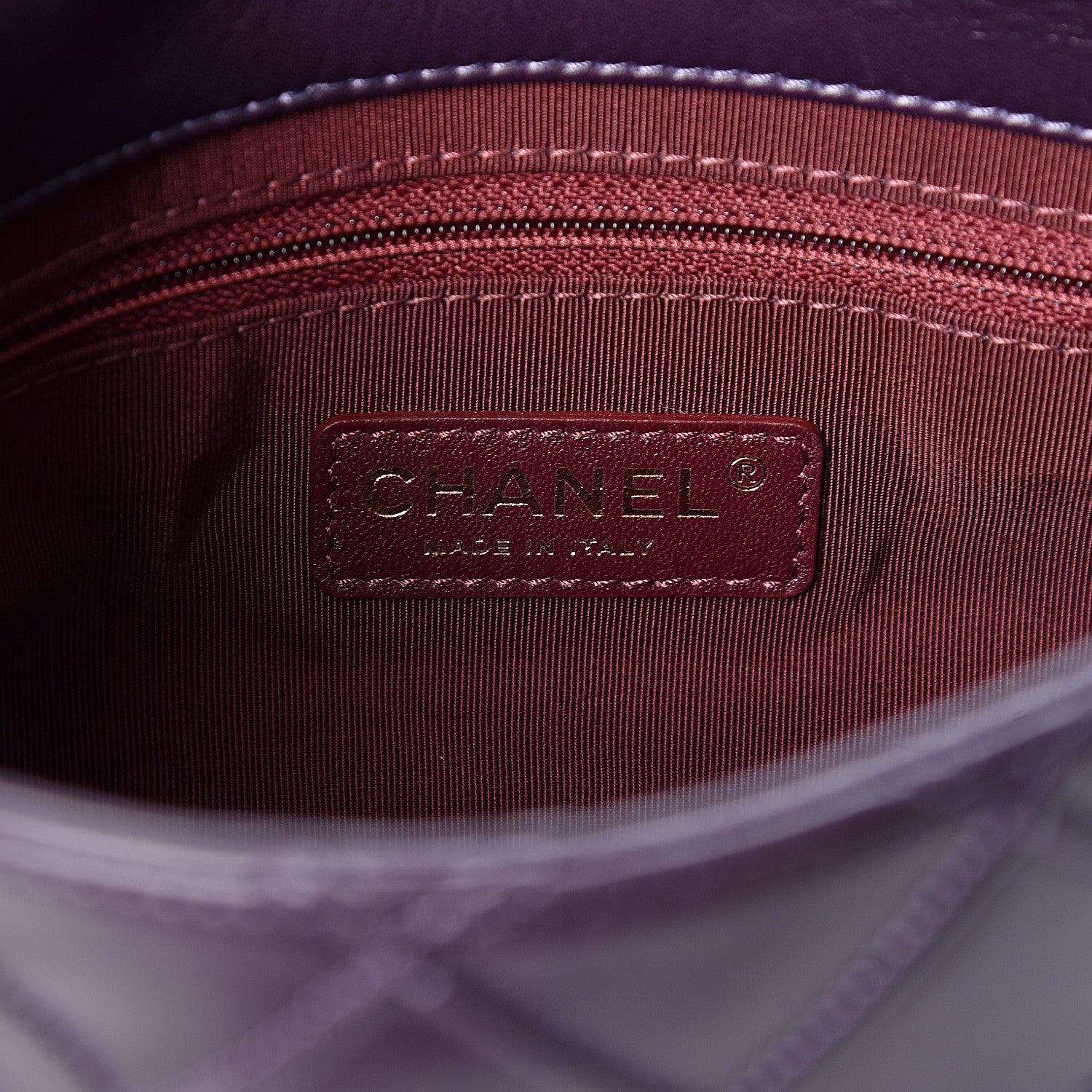 Chanel Calfskin Diamond Debossed Medium Cosmos Flap Purple 5 of 9