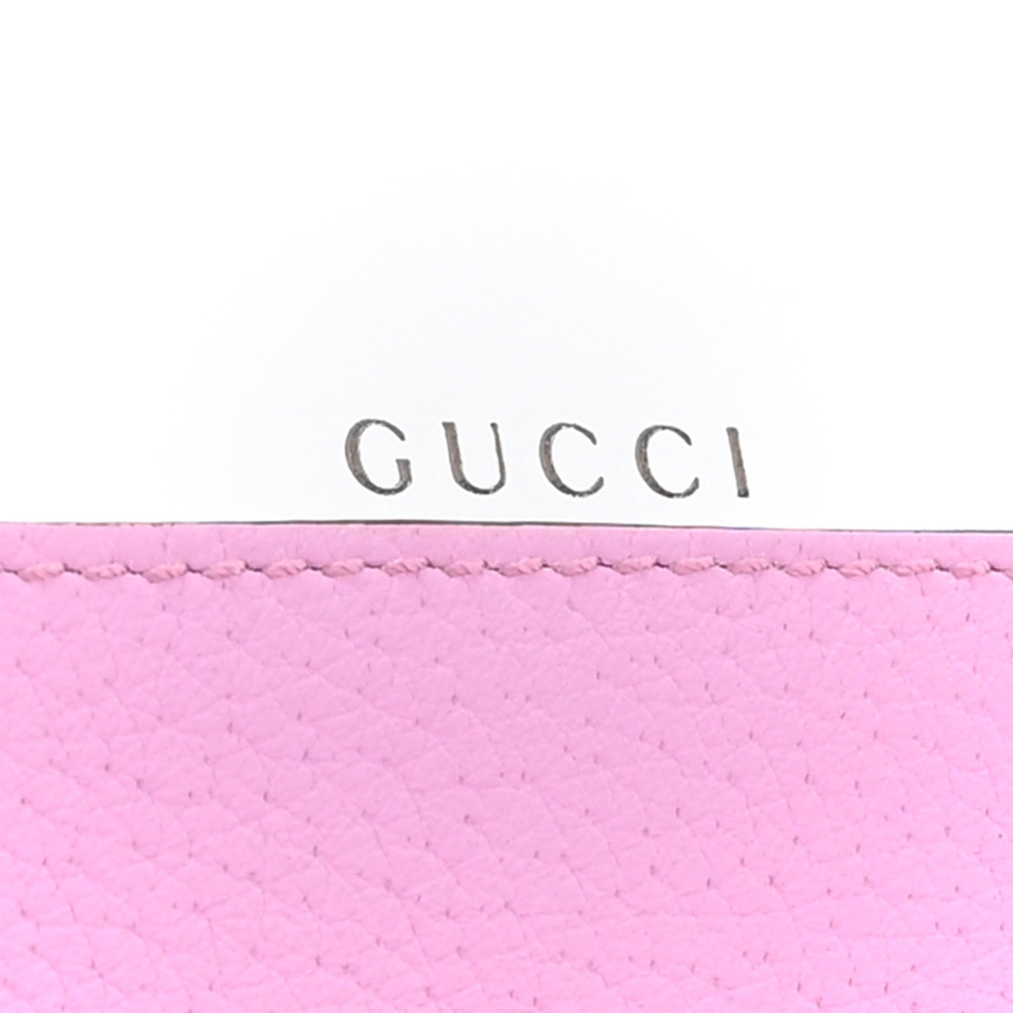 Calfskin Marquise Crystals Mini GG Chain Wallet Malva