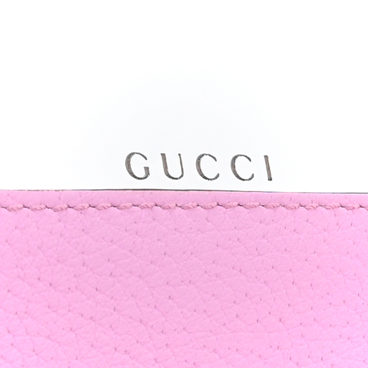 Gucci Calfskin Marquise Crystals Mini GG Chain Wallet Malva 7 of 11