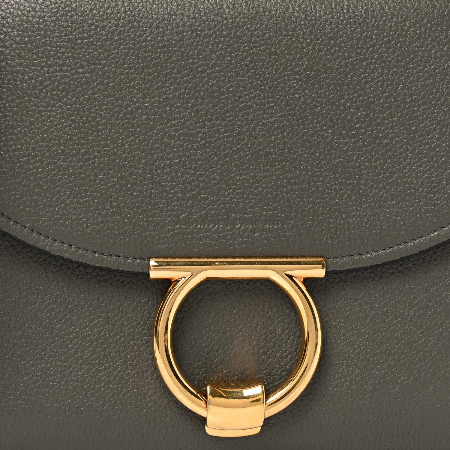 Salvatore Ferragamo Calfskin Small Margot Top Handle Satchel Verde Olivo 7 of 9