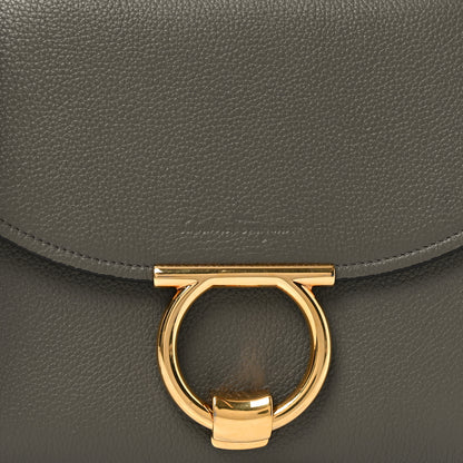 Salvatore Ferragamo Calfskin Small Margot Top Handle Satchel Verde Olivo 7 of 9