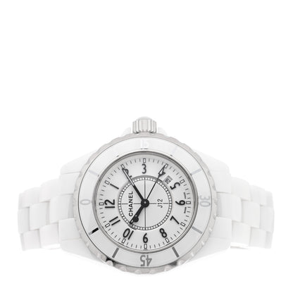 Chanel Stainless Steel Ceramic 33mm J12 Quartz Watch White 2 of 4