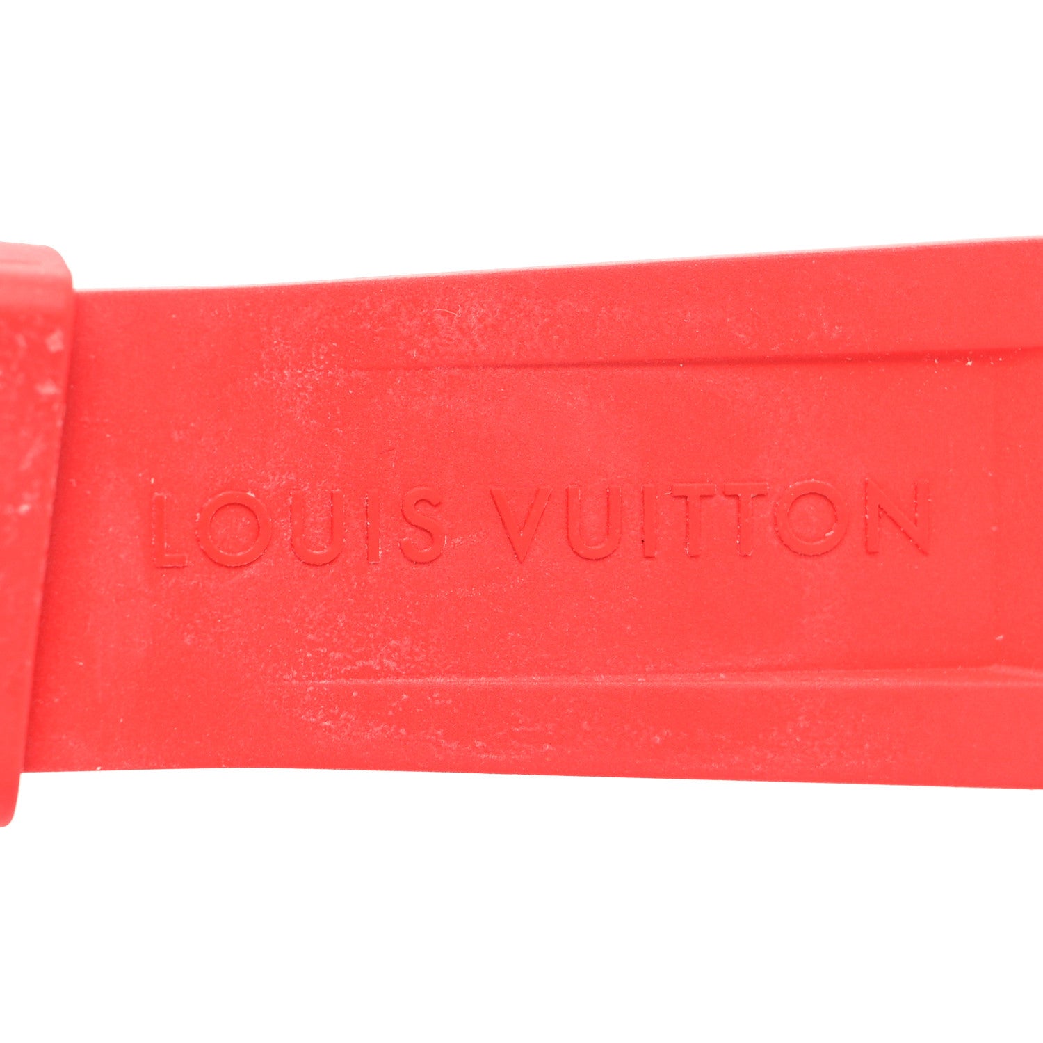 Louis Vuitton Rubber Monogram Tambour 10mm Watch Strap Red 5 of 5