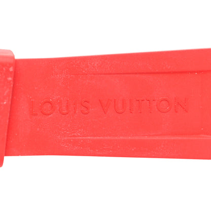 Louis Vuitton Rubber Monogram Tambour 10mm Watch Strap Red 5 of 5