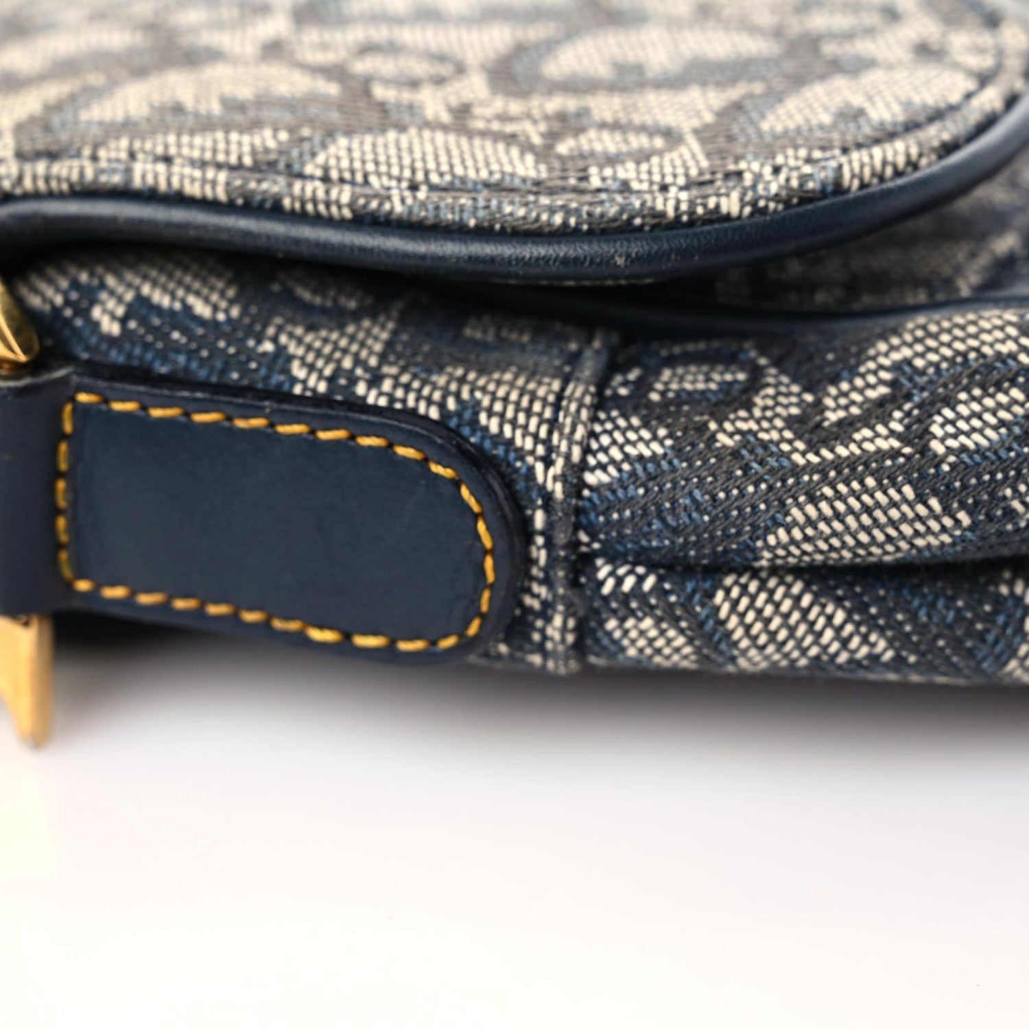 Christian Dior Monogram Saddle Bag Blue 13 of 17