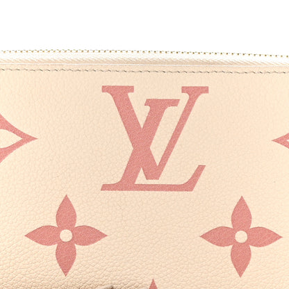 Louis Vuitton Empreinte Monogram Giant Zippy Wallet Creme Bois De Rose 9 of 9