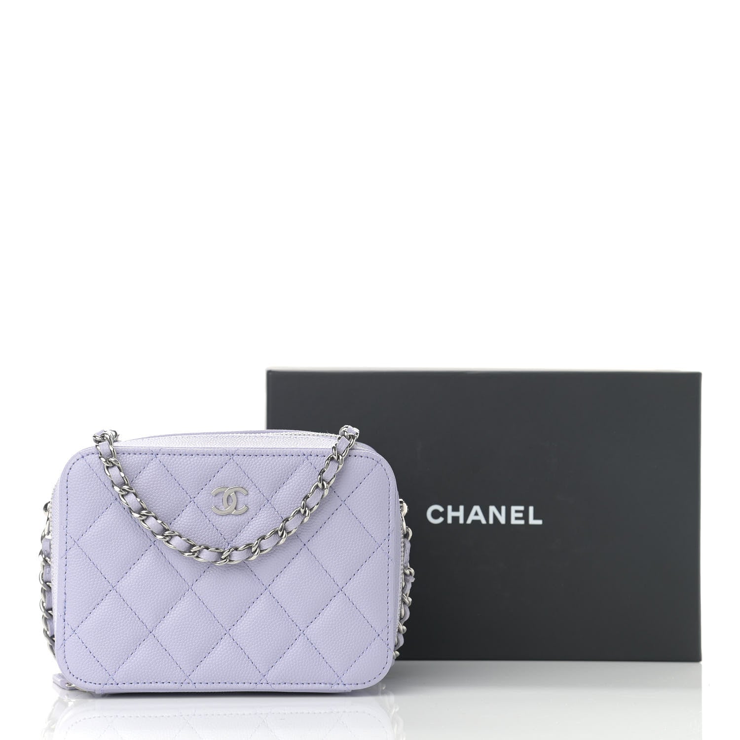 Chanel Caviar Quilted Camera Bag Light Purple 11 of 11