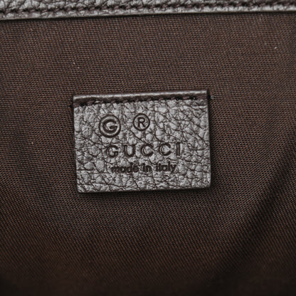 Gucci Monogram Dollar Calfskin O Drawstring Backpack Beige Ebony Testa di Moro Dark Chocolate 6 of 12