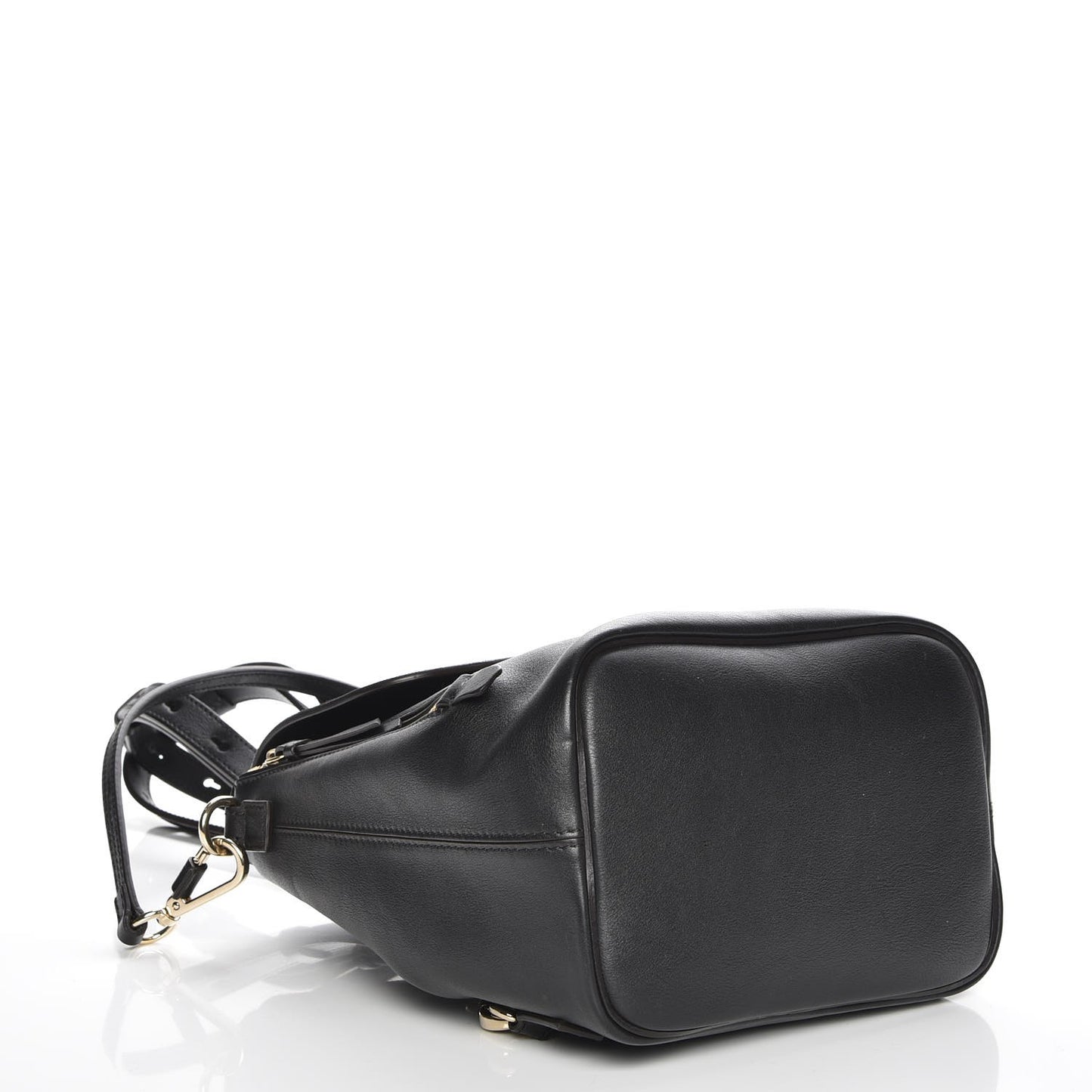 Suede Calfskin Small Faye Backpack Black