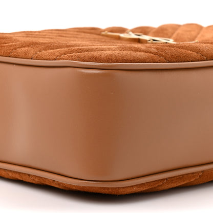 Saint Laurent Suede Matelasse Monogram Lou Camera Bag Cinnamon 10 of 10