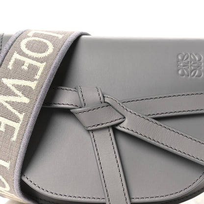 Loewe Calfskin Jacquard Mini Gate Dual Bag Ash Grey 7 of 9